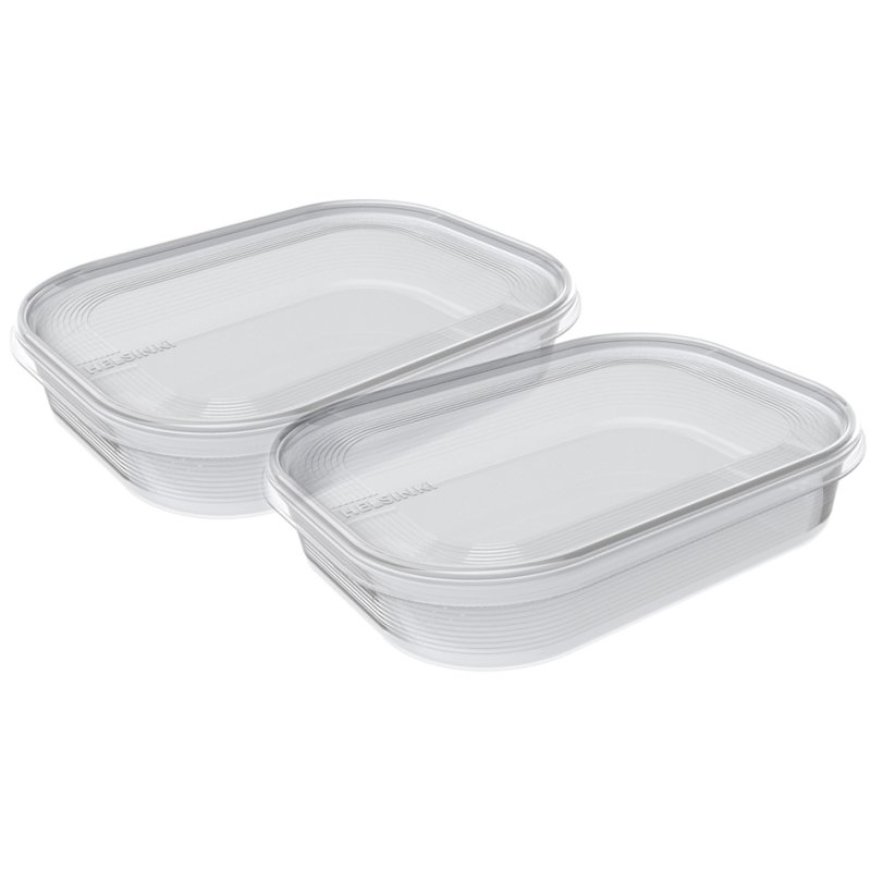 Plastic diepvriesdozenset Helsinki, 0,7 liter, set van 2